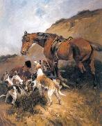 unknow artist Classical hunting fox, Equestrian and Beautiful Horses, 035. USA oil painting artist